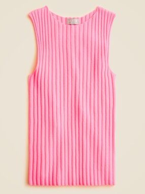 NWT | J. Crew Wide-Rib Cashmere Sweater Shell | size: Small